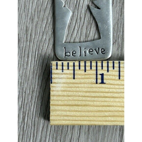 Vintage 1998 Seagull Pewter Canada Christmas Ornament Angel Believe - Picture 6 of 6